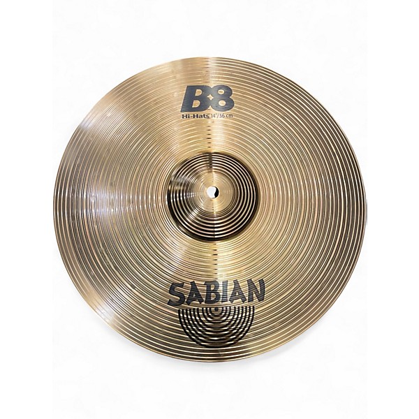 Used SABIAN 14in B8 HI HATS Cymbal