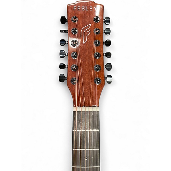 Used Fesley FDET280C 2 Color Violin Burst 12 String Acoustic Electric Guitar