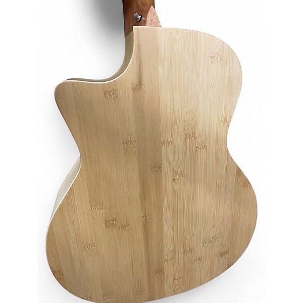 Used Luna WOODLAND BAMBOO GAE NATURAL Acoustic Electric Guitar
