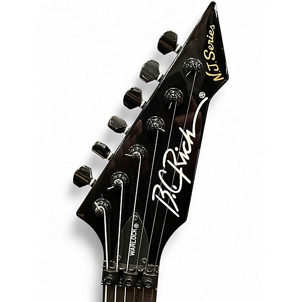Used B.C. Rich Stranger Things “Eddie's” Inspired NJ Warlock RED CRACKLE Solid Body Electric Guitar