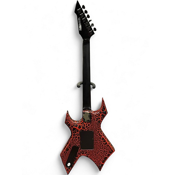 Used B.C. Rich Stranger Things “Eddie's” Inspired NJ Warlock RED CRACKLE Solid Body Electric Guitar