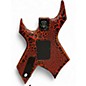 Used B.C. Rich Stranger Things “Eddie's” Inspired NJ Warlock RED CRACKLE Solid Body Electric Guitar