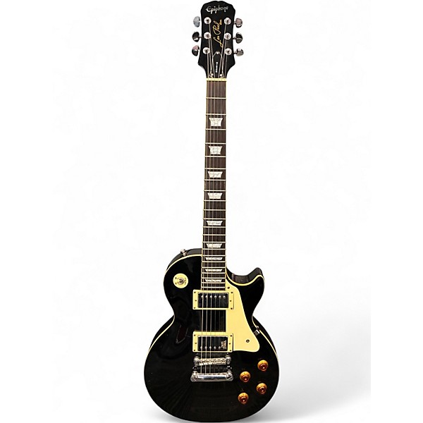 Used Epiphone Les Paul Standard Ebony Solid Body Electric Guitar