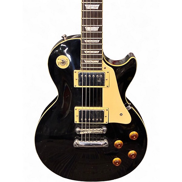 Used Epiphone Les Paul Standard Ebony Solid Body Electric Guitar