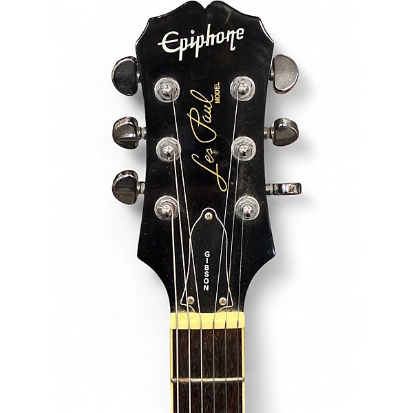 Used Epiphone Les Paul Standard Ebony Solid Body Electric Guitar
