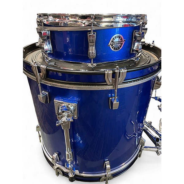 Used Ludwig 5 Piece Accent Blue Drum Kit