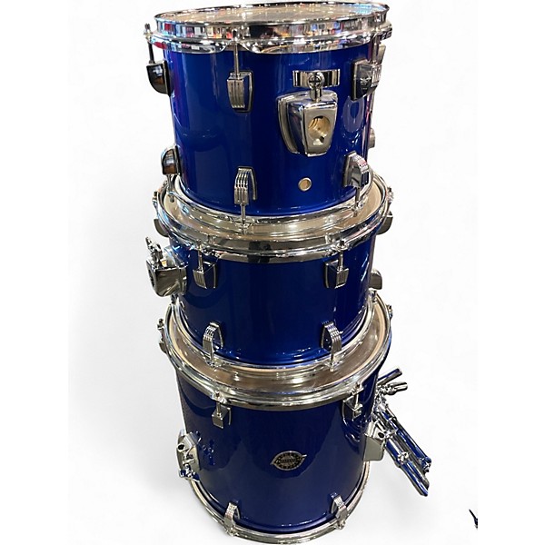 Used Ludwig 5 Piece Accent Blue Drum Kit
