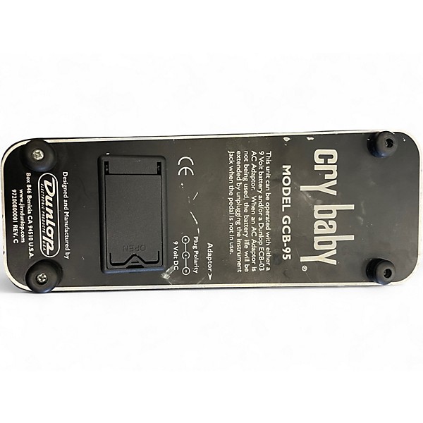 Used Dunlop GCB95 Original Crybaby Wah Effect Pedal