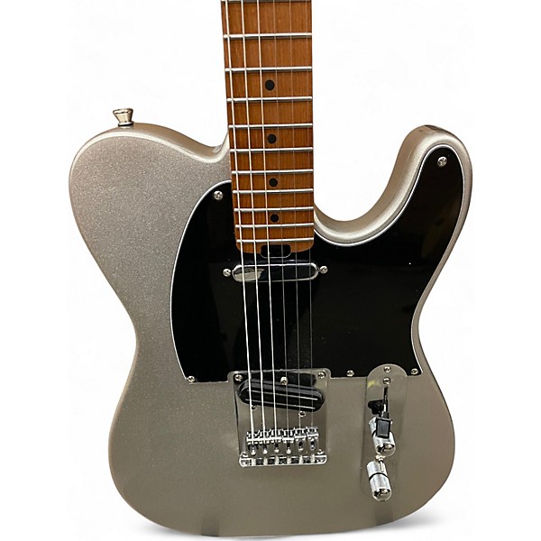 Used Tease SBH-E SERIES metallic silver Solid Body Electric Guitar