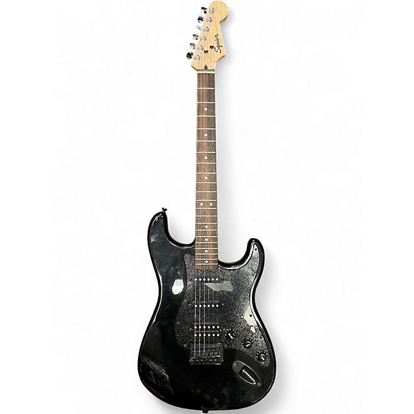 Used Squier FSR Bullet Stratocaster HT HSS Black Metallic Solid Body Electric Guitar