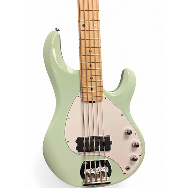 Used Sterling by Music Man Ray5 5 String Seafoam Green Electric Bass Guitar