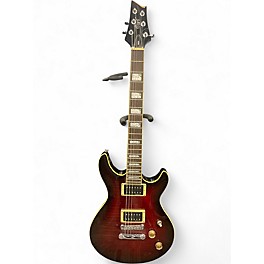 Used Cort M600 Crimson Red Burst Solid Body Electric Guitar