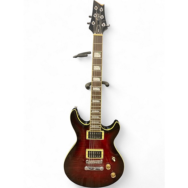 Used Cort M600 Crimson Red Burst Solid Body Electric Guitar