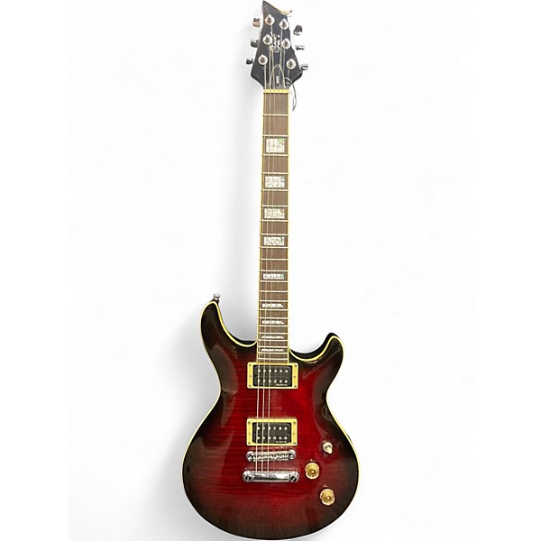 Used Cort M600 Crimson Red Burst Solid Body Electric Guitar