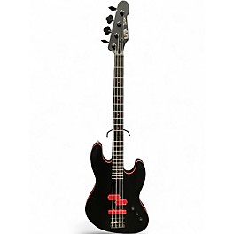 Used ESP LTD Frank Bello FB-204 BLACK AND RED Electric Bass Guitar