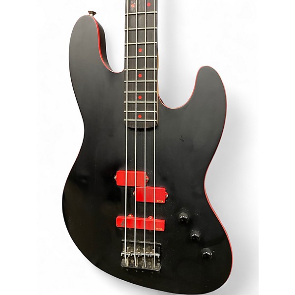 Used ESP LTD Frank Bello FB-204 BLACK AND RED Electric Bass Guitar
