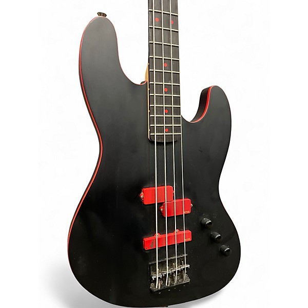 Used ESP LTD Frank Bello FB-204 BLACK AND RED Electric Bass Guitar