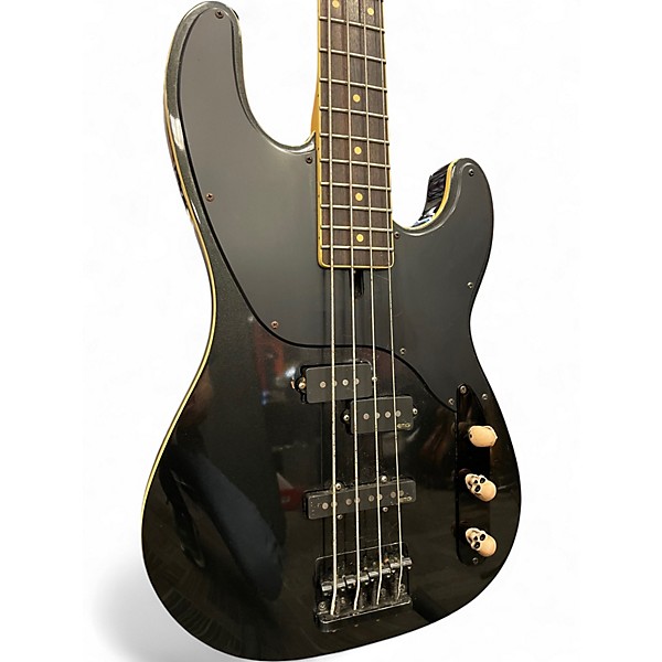 Used Schecter Guitar Research Diamond P Custom BLACK Electric Bass Guitar
