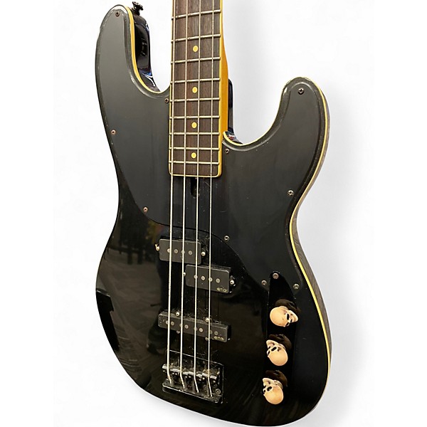 Used Schecter Guitar Research Diamond P Custom BLACK Electric Bass Guitar