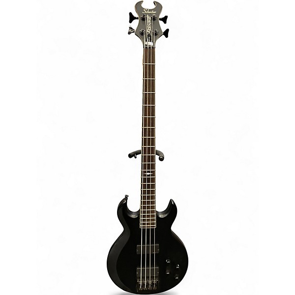 Used Schecter Guitar Research DIAMOND SCORPION BLACK Electric Bass Guitar