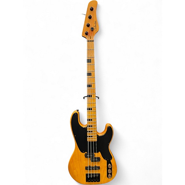 Used Schecter Guitar Research Model T Natural Electric Bass Guitar