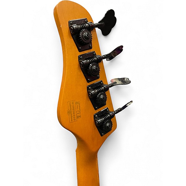 Used Schecter Guitar Research Model T Natural Electric Bass Guitar