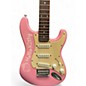 Used Squier Hello Kitty Stratocaster SSS Pink Solid Body Electric Guitar