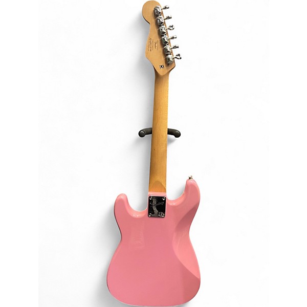 Used Squier Hello Kitty Stratocaster SSS Pink Solid Body Electric Guitar