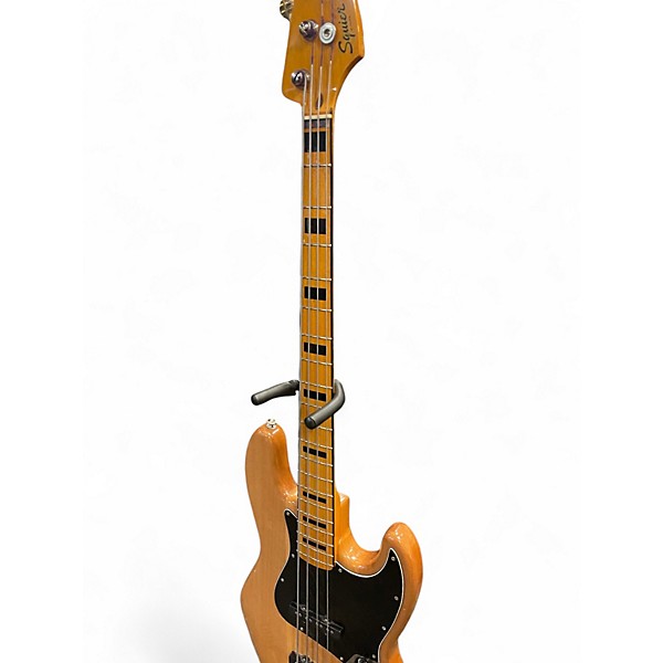 Used Squier Classic Vibe 70's Jazz Bass Natural Electric Bass Guitar