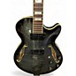 Used D'Angelico EX-SS Trans Black Hollow Body Electric Guitar
