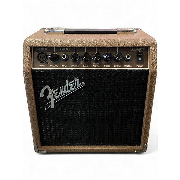Used Fender Acoustasonic 15 Acoustic Guitar Combo Amp