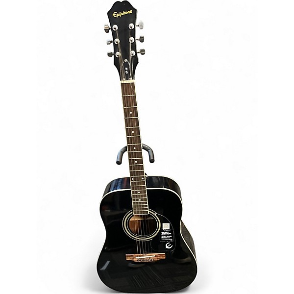 Used Epiphone DR100 Ebony Acoustic Guitar