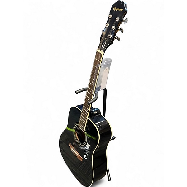 Used Epiphone DR100 Ebony Acoustic Guitar