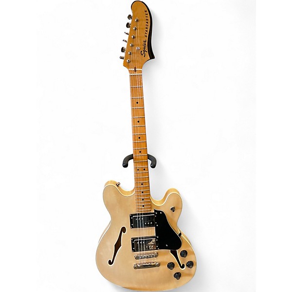 Used Squier Classic Vibe Starcaster Natural Hollow Body Electric Guitar