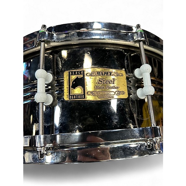 Used Mapex 14X6 BLACK PANTHER STEEL BLACK NICKEL Drum