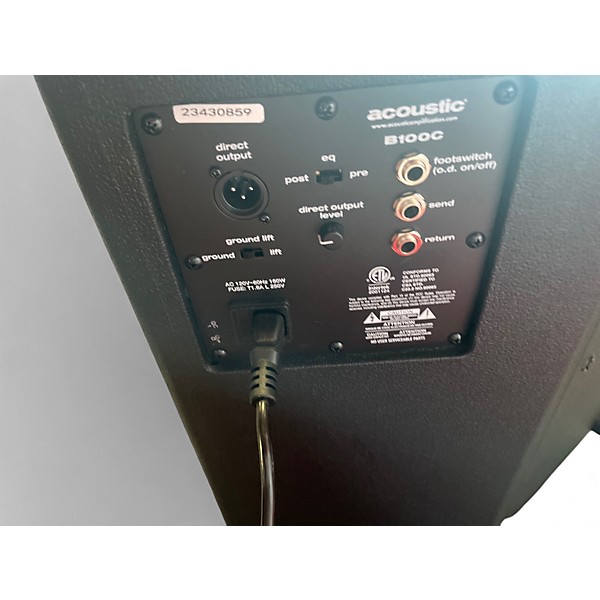 Used Acoustic B100C Bass Power Amp