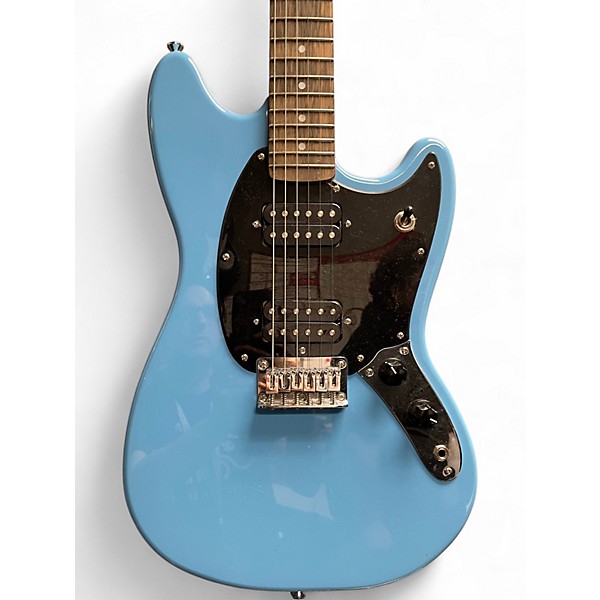 Used Squier Bullet Mustang HH Blue Solid Body Electric Guitar