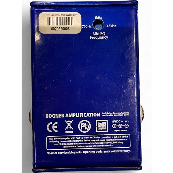 Used Bogner Ecstasy Blue Overdrive Effect Pedal