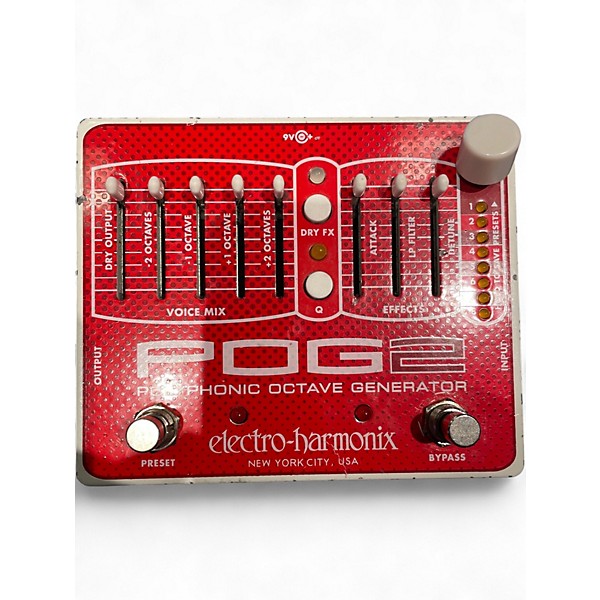 Used Electro-Harmonix Pog2 Polyphonic Octave Generator Effect Pedal