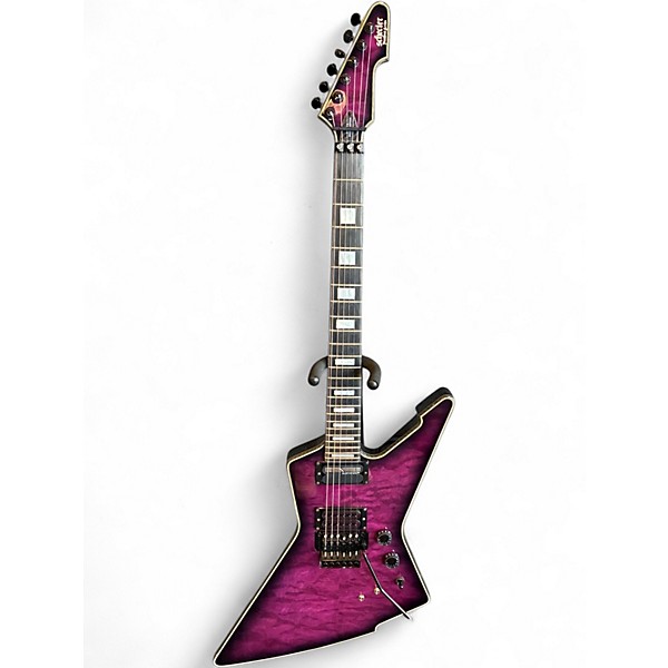 Used Schecter Guitar Research E-1 FR S Special Edition Trans Purple Burst Solid Body Electric Guitar