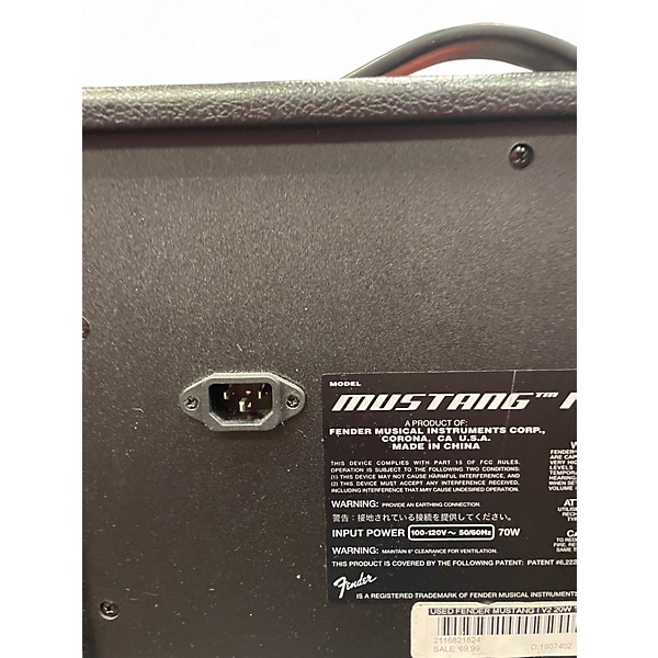 Used Fender Mustang I 20W 1X8 Guitar Combo Amp