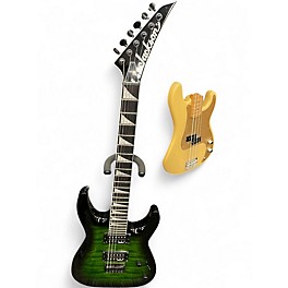 Used Jackson DINKY JS20 DKQ 2PT TRANSPARENT GREEN Solid Body Electric Guitar