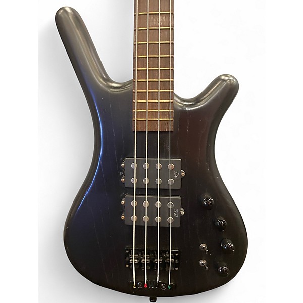 Used Warwick Corvette Double Buck 4 String Black Electric Bass Guitar