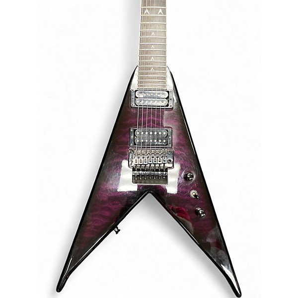Used 2010 B.C. Rich JRV 7-String Trans Purple Solid Body Electric Guitar