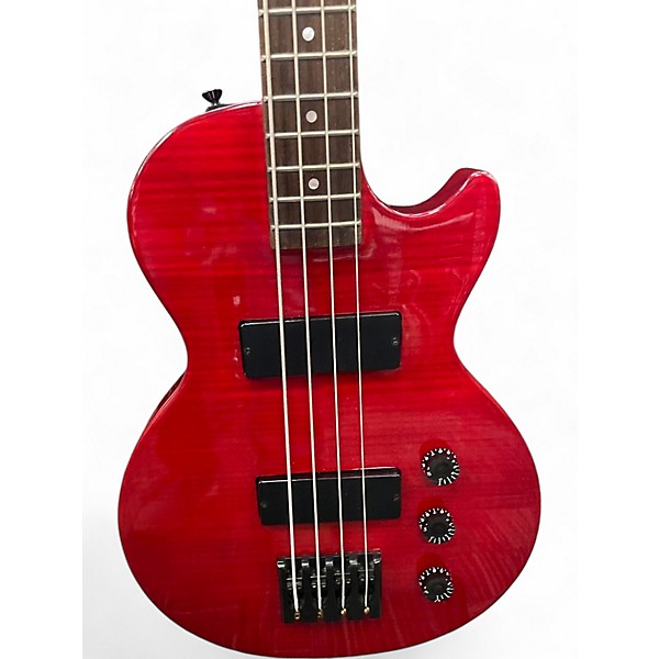 Used Epiphone Les Paul SPECIAL BASS Trans Red Electric Bass Guitar