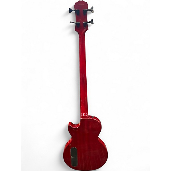 Used Epiphone Les Paul SPECIAL BASS Trans Red Electric Bass Guitar