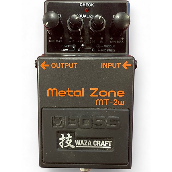 Used BOSS MT2W Metal Zone Waza Craft Effect Pedal