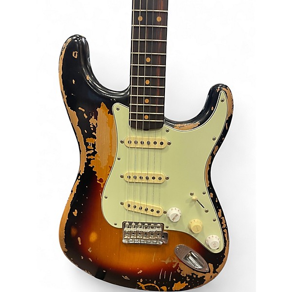 Used Fender Mike McCready Stratocaster 3 Color Sunburst Solid Body Electric Guitar