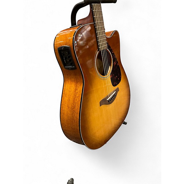 Used Yamaha FGX800C Sandburst Acoustic Electric Guitar