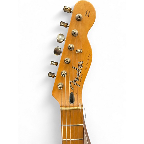 Used 2001 Fender Deluxe Nashville Telecaster Black and Gold Solid Body Electric Guitar